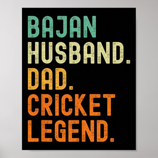 Jan Husnd Papa Cricket Legende Rdos  Poster (Voorkant)