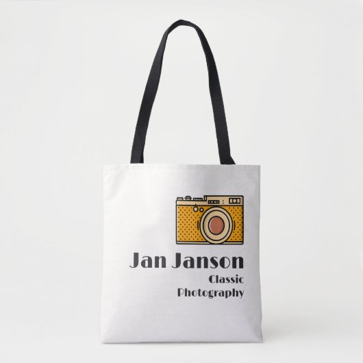 Jan Janson Classic Photography (of jouw naam) Tote Bag (Voorkant)