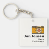 Jan Janson Classic Photography (or your name) Sleutelhanger (Voorkant)
