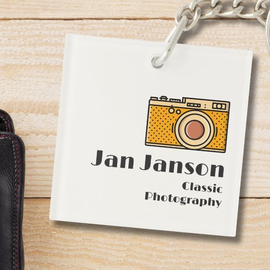 Jan Janson Classic Photography (or your name) Sleutelhanger