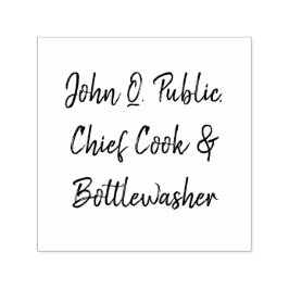 Jan Janssen, Aanpasbaar naar elke naam of tekst Zelfinktende Stempel