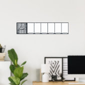 JAN-JUN werknemer van de maandfoto vertoning Poster (Thuiskantoor)