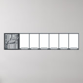 JAN-JUN werknemer van de maandfoto vertoning Poster (Voorkant)