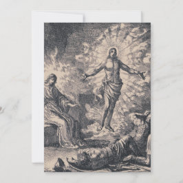 Jan Luyken’s Resurrection of Christ Holy Card Kaart