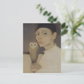 Jan Mankes Self-portret met owl CC0687 Briefkaart (Staand voorkant)