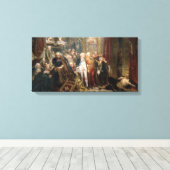 Jan Matejko Rejtan, of de Herfst van Polen Canvas Afdruk (Insitu (Houten vloer))