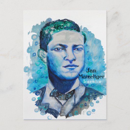 Jan Matzeliger - Briefkaart voor zwarte-inventaris (Voorkant)