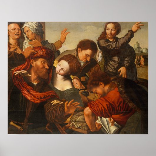 Jan Sanders van Hemessen - The Calling of Matthew Poster (Voorkant)