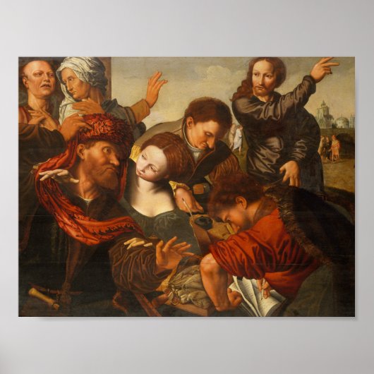 Jan Sanders van Hemessen - The Calling of Matthew Poster (Voorkant)