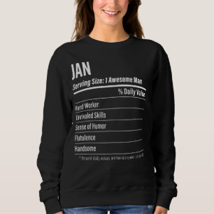 Jan Serving Maat Voedingswaarde Etiket Calorieën Trui