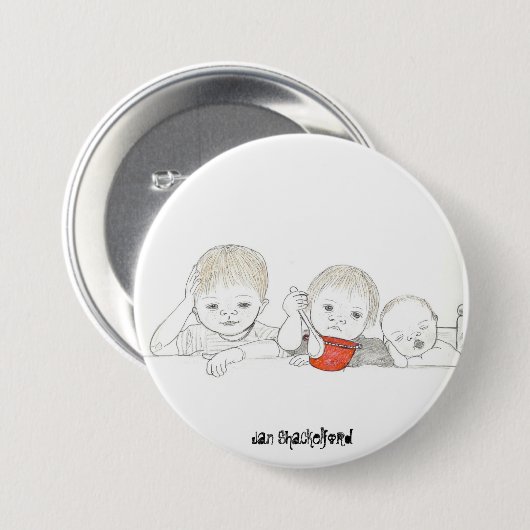 Jan Shackelford Baby Button #07 (Voorkant /achterkant)