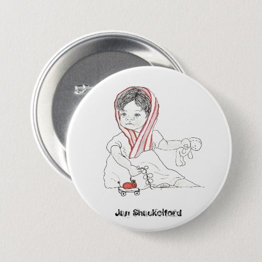 Jan Shackelford Baby Button #08 (Voorkant /achterkant)