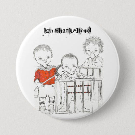 Jan Shackelford Baby Buttonnen 02 Ronde Button 7,6 Cm (Voorkant)