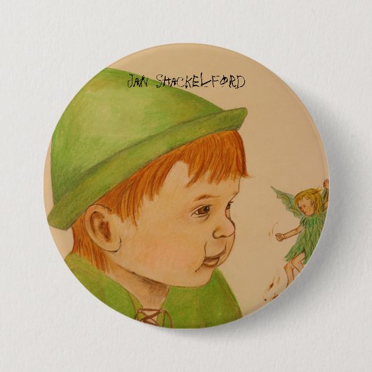 Jan Shackelford Button Pin Peter Pan (Voorkant)