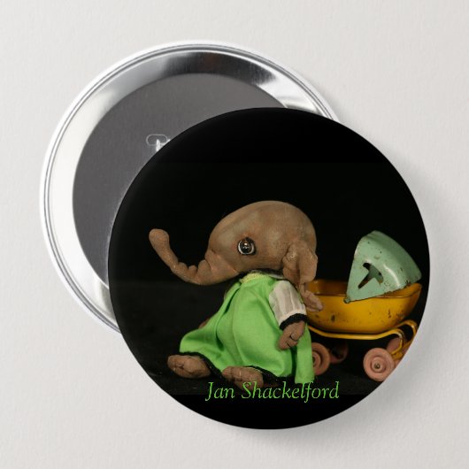 Jan Shackelford Elephant Button Mumfie (Voorkant /achterkant)