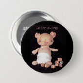 Jan Shackelford Piglet Button (Voorkant /achterkant)