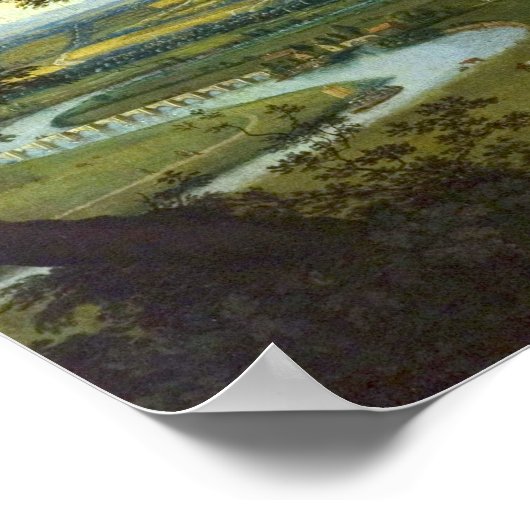 Jan Siberechts Uitzicht Nottingham uit het oosten Poster (Hoek)