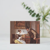 Jan Steen - De Harpsichord Lesson Briefkaart (Staand voorkant)