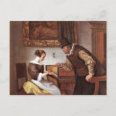 Jan Steen - De Harpsichord Lesson Briefkaart (Voorkant)