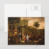 Jan Steen - Een dorpsbruiloft Briefkaart (Voorkant / Achterkant)