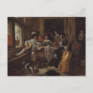 Jan Steen - Het concert van het gezin Briefkaart