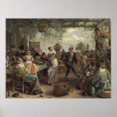 Jan Steen, het dansende echtpaar Poster (Voorkant)