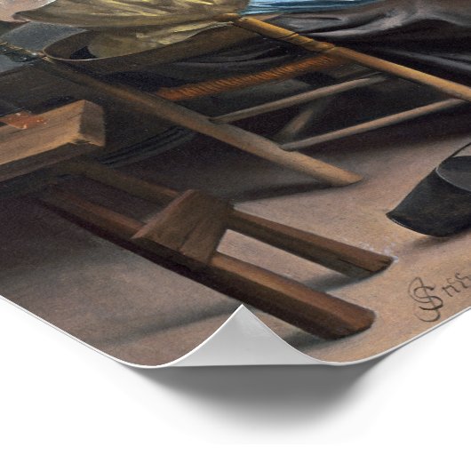 Jan Steen Het danspaar Poster (Hoek)