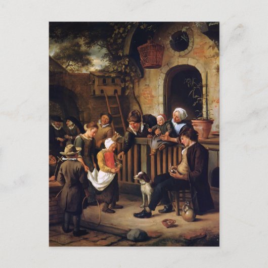Jan Steen- Little collector Briefkaart (Voorkant)