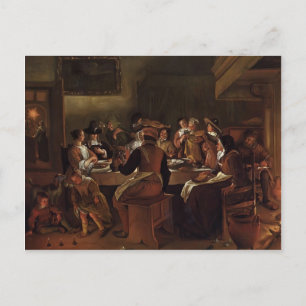 Jan Steen- Twaalfde nacht Briefkaart