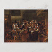 Jan Steen- Twaalfde nacht Briefkaart (Voorkant)