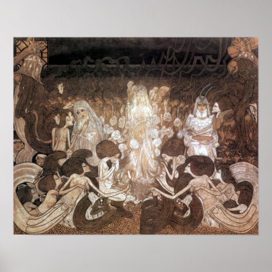 Jan Toorop the Three Brides Art Poster (Voorkant)