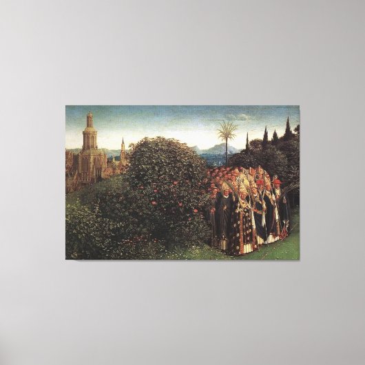 Jan van Eyck - Aanbidding van het Lam-1432 / Canvas Afdruk (Voorkant)