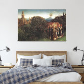 Jan van Eyck - Aanbidding van het Lam-1432 / Canvas Afdruk (Insitu (Slaapkamer))