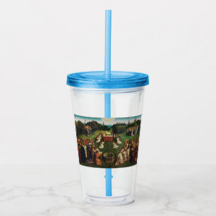 Jan van Eyck Aanbidding van het Lam Gods Kunst Acryl Drinkbeker