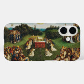 Jan van Eyck Aanbidding van het Lam Gods Kunst Case-Mate iPhone Case (Achterkant (horizontaal))