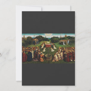 Jan van Eyck Aanbidding van het Lam Gods Kunst Kaart