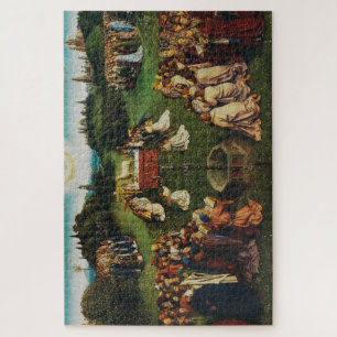 Jan van Eyck Aanbidding van het Lam Gods Kunst Legpuzzel