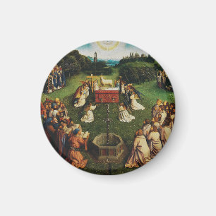 Jan van Eyck Aanbidding van het Lam Gods Kunst Magneet
