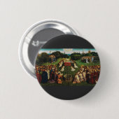 Jan van Eyck Aanbidding van het Lam Gods Kunst Ronde Button 5,7 Cm (Voorkant /achterkant)
