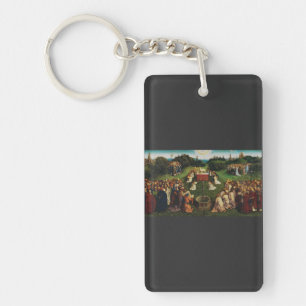 Jan van Eyck Aanbidding van het Lam Gods Kunst Sleutelhanger