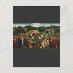 Jan van Eyck Aanbidding van het Mystieke Lam Kunst Briefkaart