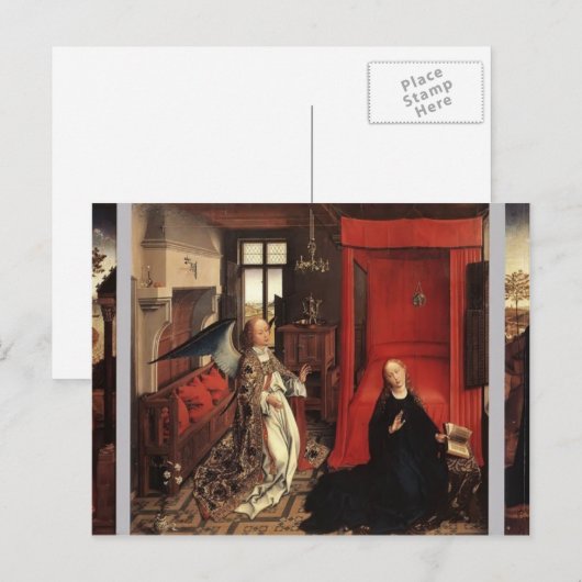 Jan van Eyck - Aankondiging Briefkaart (Voorkant / Achterkant)