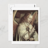 Jan van Eyck Angel, Genter Altar Fine  Briefkaart (Voorkant / Achterkant)