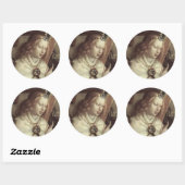 Jan van Eyck Angel, Genter Altar Fine  Ronde Sticker (Vel)