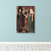 Jan van Eyck - Arnolfini Bruiloft Canvas Afdruk (Insitu (Houten vloer))