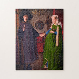 Jan Van Eyck Arnolfini Familie Portret voor paren Legpuzzel