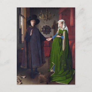 JAN VAN EYCK- Arnolfini Portrait 1434 Briefkaart