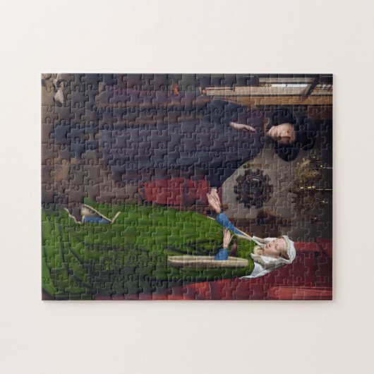 JAN VAN EYCK- Arnolfini Portrait 1434 Legpuzzel (Horizontaal)