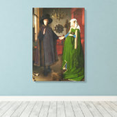 Jan van Eyck Arnolfini Portrait Canvas Afdruk (Insitu (Houten vloer))