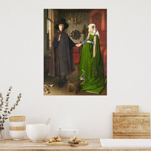Jan van Eyck Arnolfini Portrait Poster (Keuken)